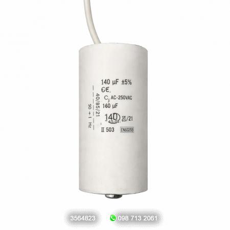 REPUESTOS MOTORES: CONSUMIBLES: CONDENSADORES :  >CONDENSADOR DE 140uf 